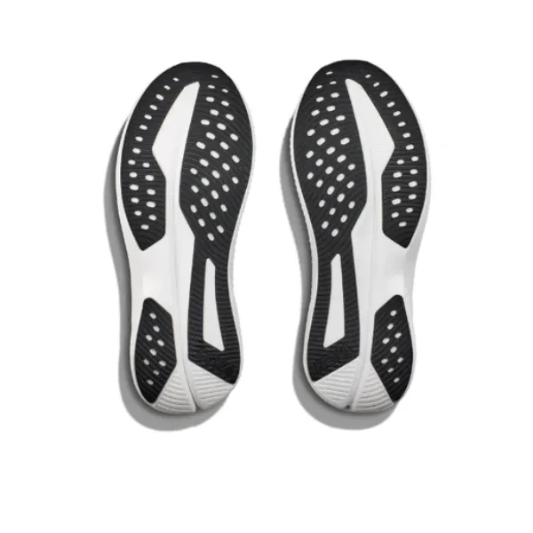 HOKA Women's Mach 6 (Wide Width) Black/White functional fit