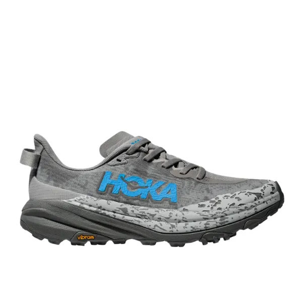 HOKA Women's Speedgoat 6 Stellar Grey/Asteroid Wide road warrior