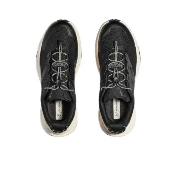 HOKA Women's Transport (Wide Width) Black/White Street Dream