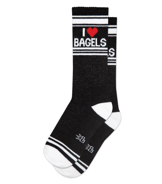 I Love Bagels Socks from Gumball Poodle Antibacterial Fresh
