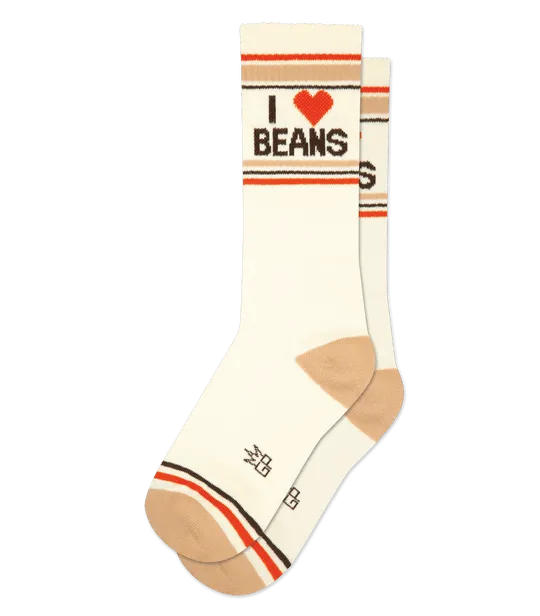I Love Beans Socks from Gumball Poodle Office Odor