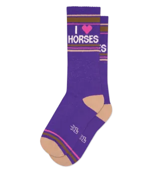 I Love Horses Socks from Gumball Poodle Yoga Use