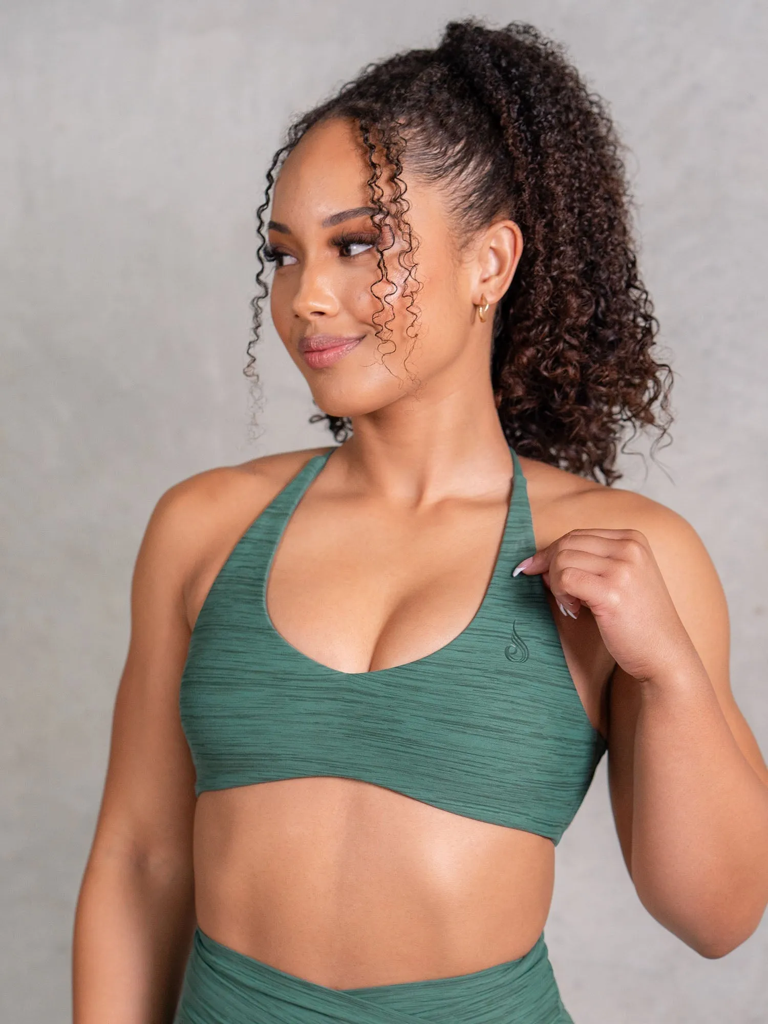 Icon Sports Crop - Fern Marl quality assured