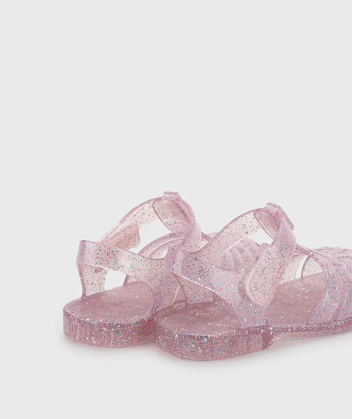 Igor 10329-385 Clasica Cristal Sandals, Tr.Rosa Multi Glitter smart edge