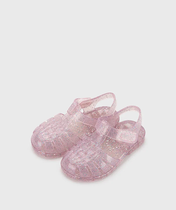 Igor 10329-385 Clasica Cristal Sandals, Tr.Rosa Multi Glitter airport ease