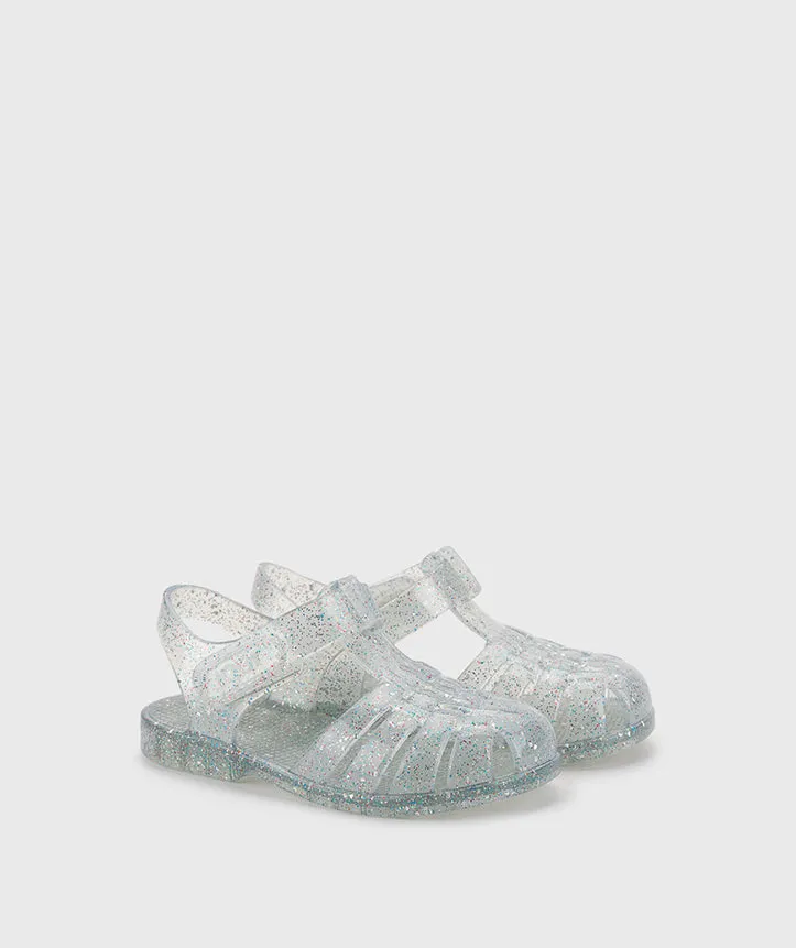 Igor 10329-386 Clasica Cristal Sandals, Tr.Transparente Multi Glitter Light Travel