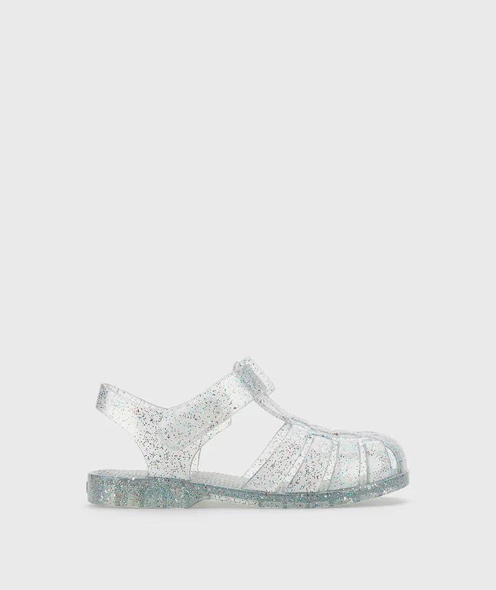 Igor 10329-386 Clasica Cristal Sandals, Tr.Transparente Multi Glitter Barefoot Vibe