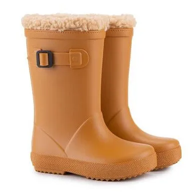 Igor Boy's & Girl's Splash Euri Borreguito Lined Rain Boots, Caramelo air mesh