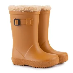 Igor Boy's & Girl's Splash Euri Borreguito Lined Rain Boots, Caramelo air mesh