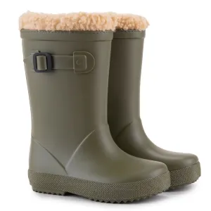 Igor Boy's & Girl's Splash Euri Borreguito Lined Rain Boots, Kaki sky run