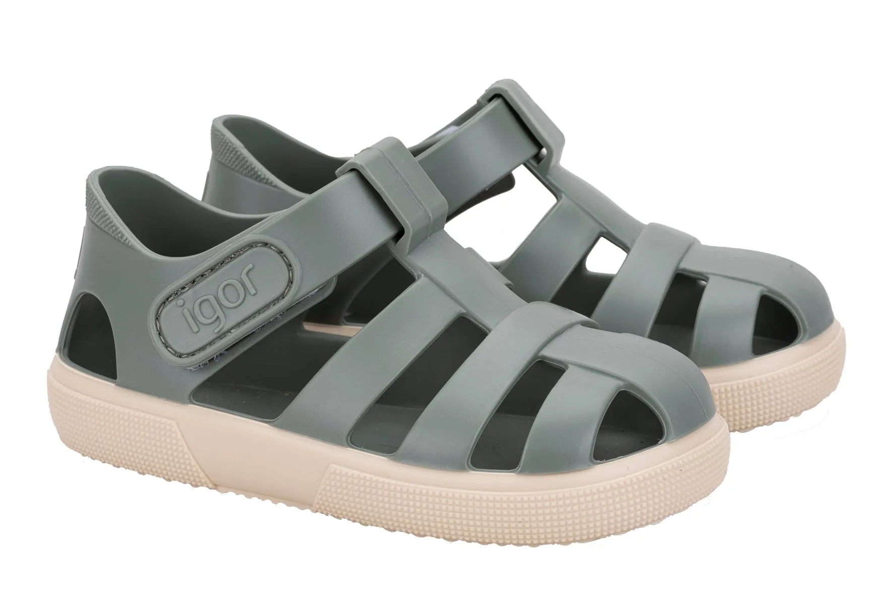 Igor Boy's And Girl's Bay Sandals - Verde Quiet Path