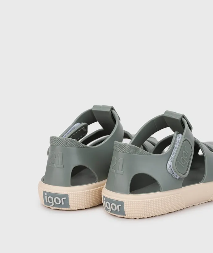 Igor Boy's And Girl's Bay Sandals - Verde Fresh Start