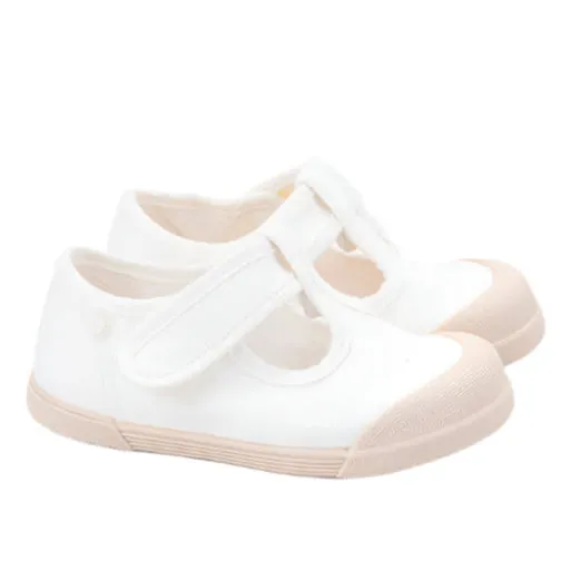 Igor Boy's And Girl's Lona Pepito Shoes - Blanco airport ease