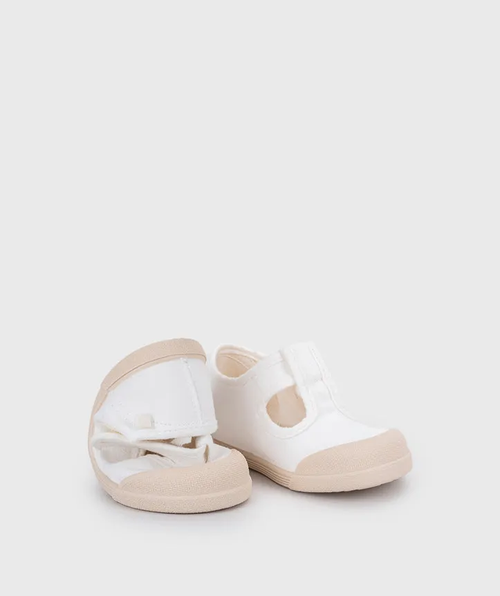 Igor Boy's And Girl's Lona Pepito Shoes - Blanco anti slip