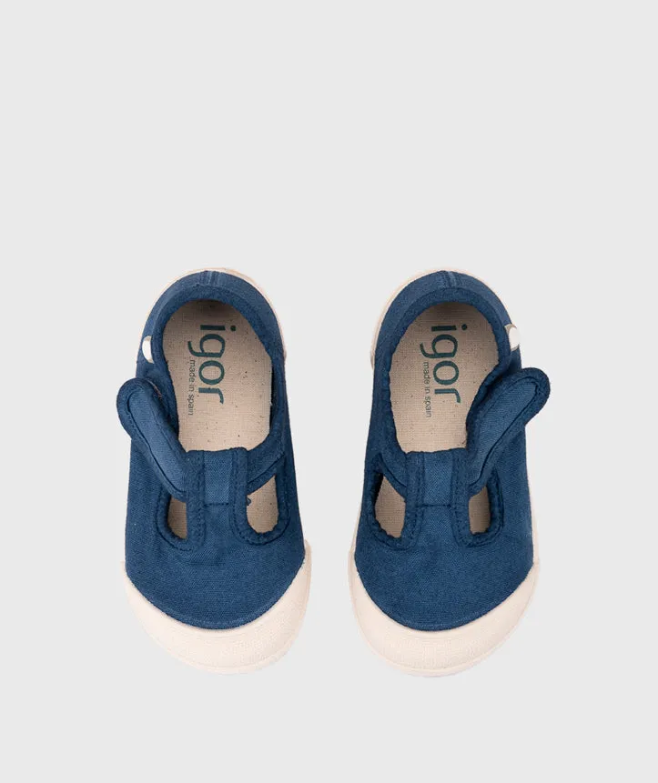 Igor Boy's And Girl's Lona Pepito Shoes - Marino weekend mode