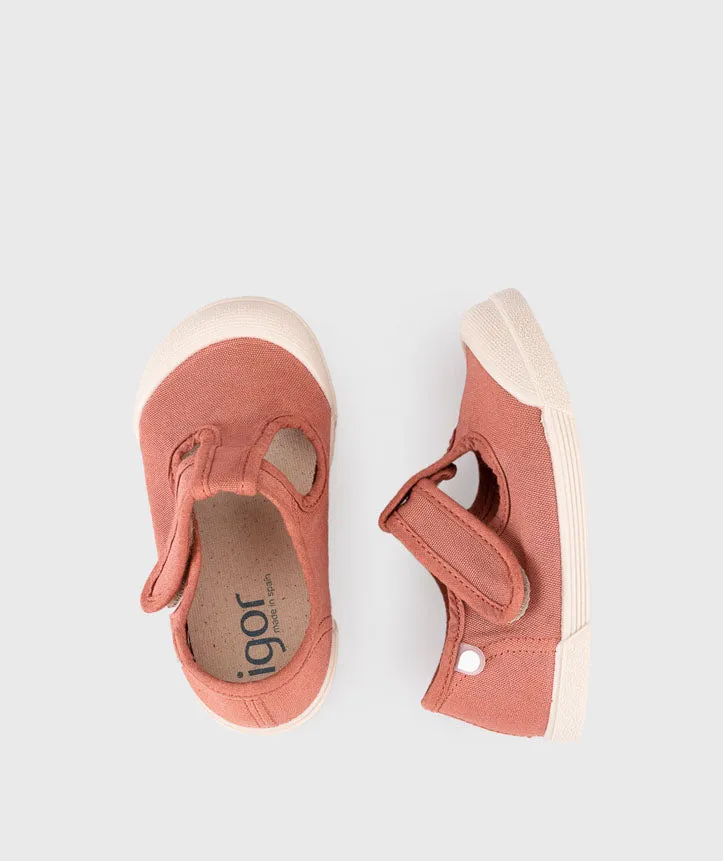 Igor Boy's and Girl's Lona Pepito Shoes, Terracota fit everyone