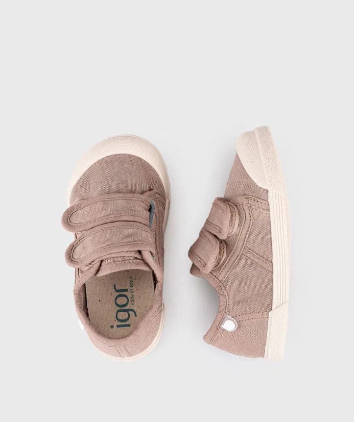 Igor Boy's and Girl's Lona V Shoes, Cacao off duty