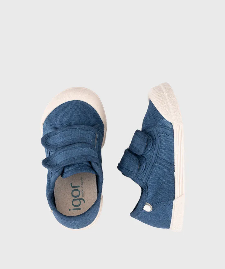 Igor Boy's and Girl's Lona V Shoes, Marino basic edge