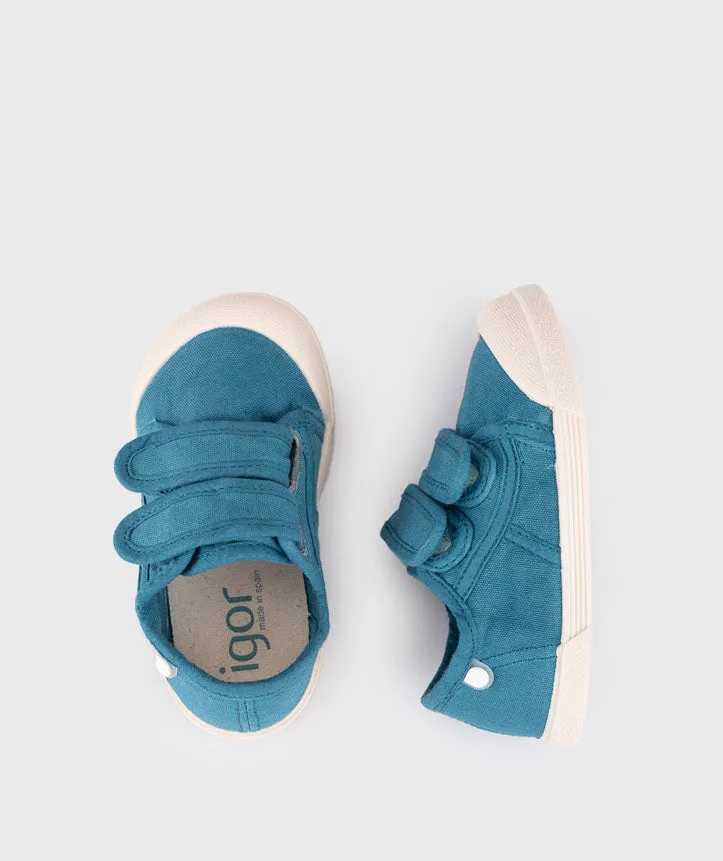 Igor Boy's and Girl's Lona V Shoes, Petroleo slow pace