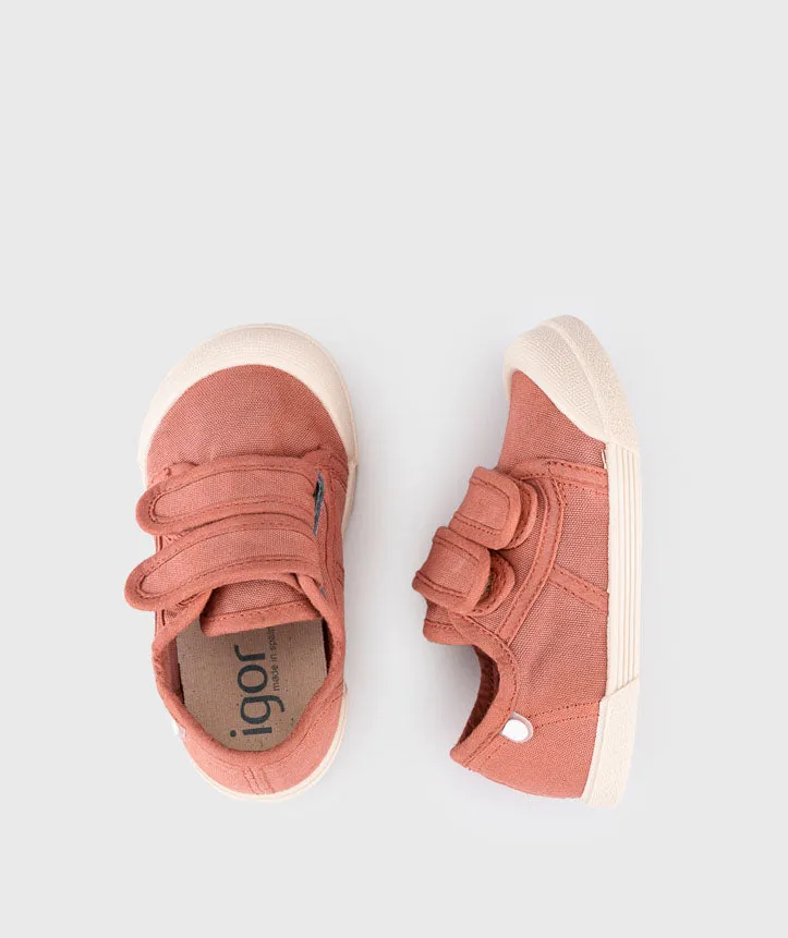 Igor Boy's and Girl's Lona V Shoes, Terracota cool feet