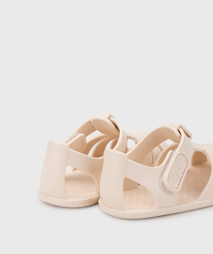 Igor Boy's And Girl's Nemo Solid Sandals - Marfil Outdoor Calm