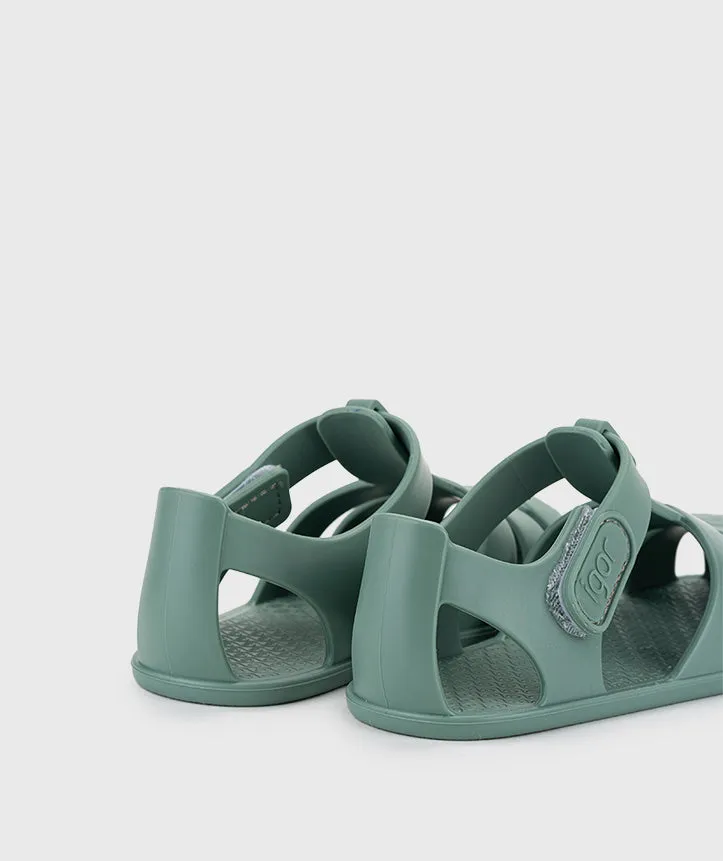 Igor Boy's and Girl's Nemo Solid Sandals, Nuevo Verde Easy Fit