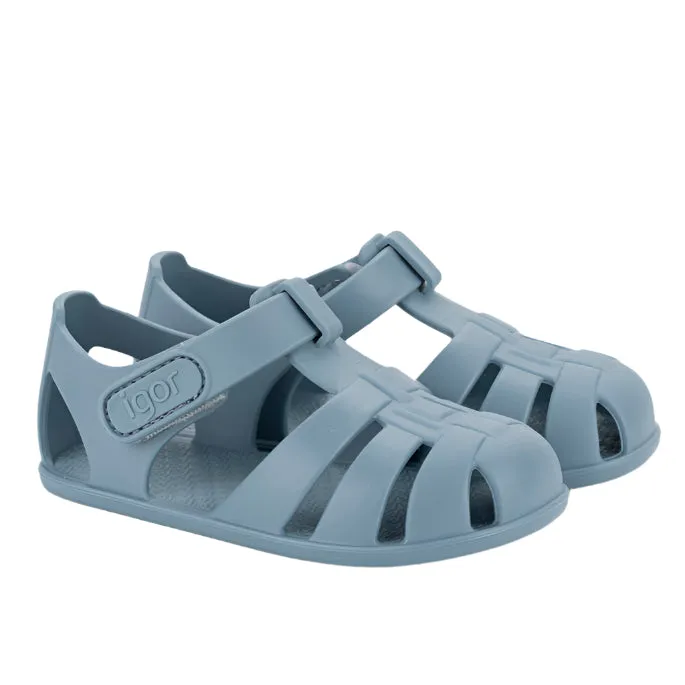 Igor Boy's and Girl's Nemo Solid Sandals, Oceano Easy Steps