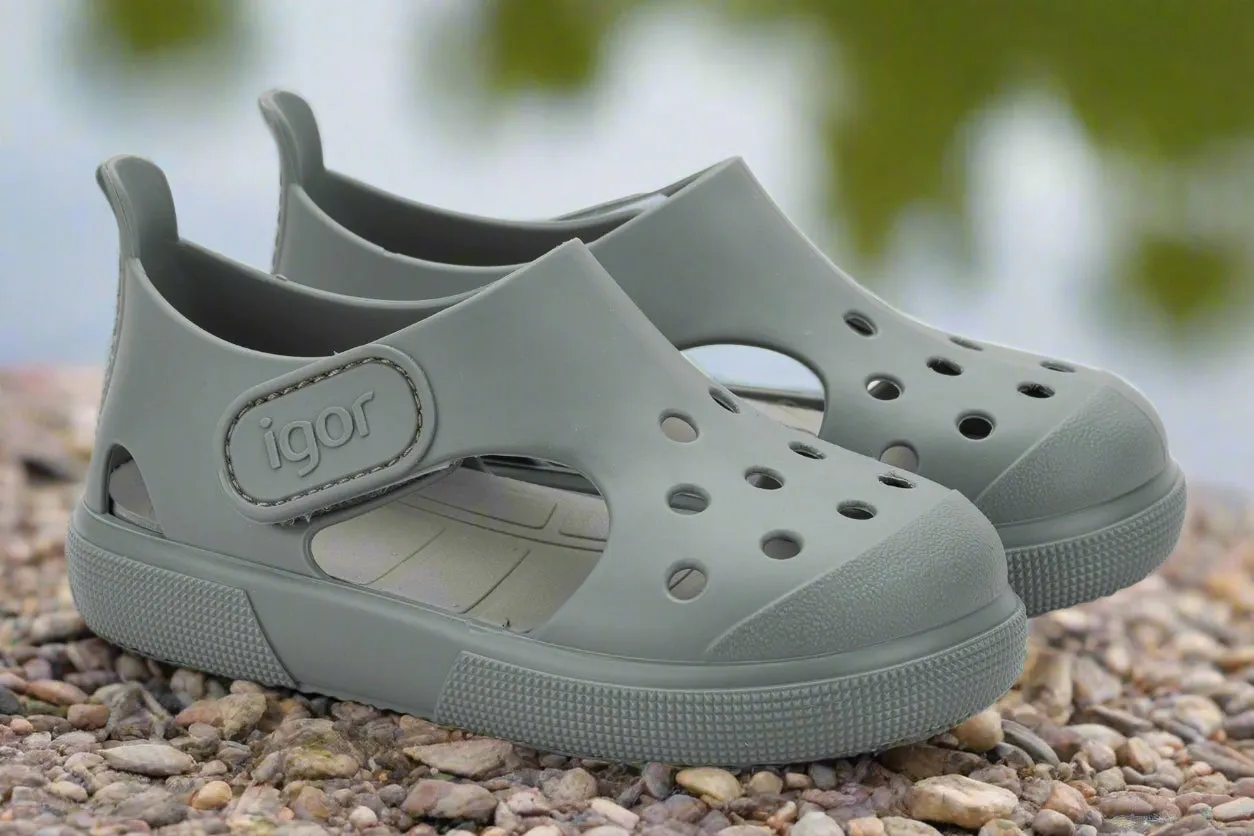 Igor Boy's And Girl's Surfi Sandals - Verde cool feet