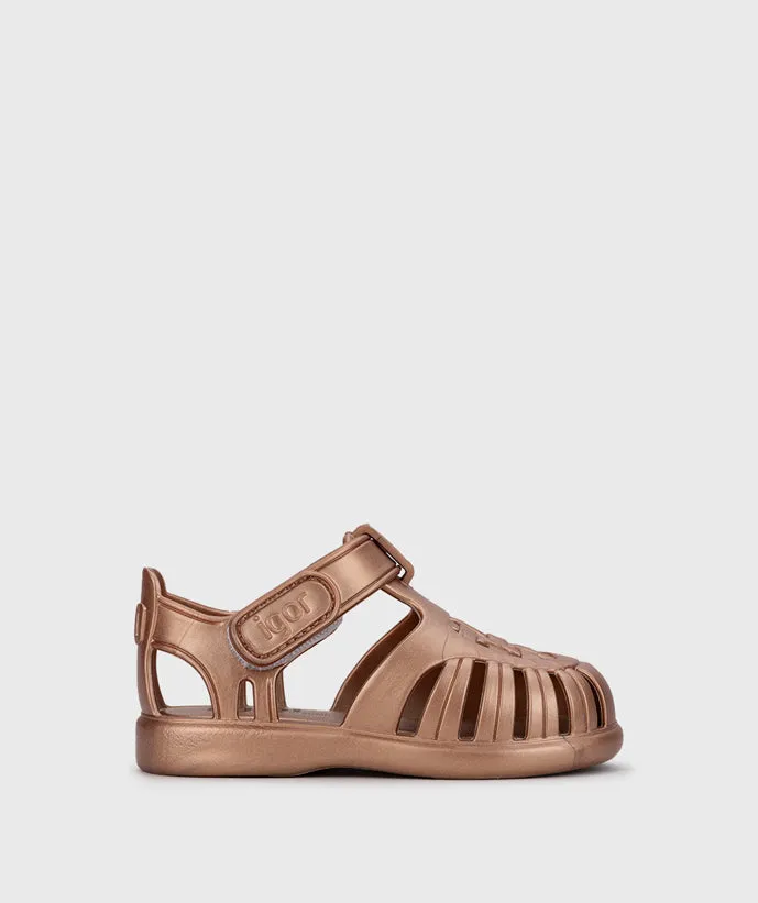 Igor Boy's And Girl's Tobby Metal Sandals - Bronce Happy Soles