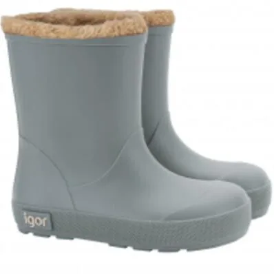 Igor Boy's and Girl's Yogi Borreguito Rain Boots - Verde modern utility