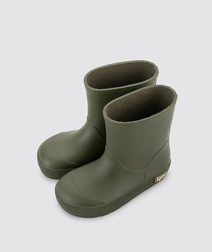 Igor Boy's and Girl's Yogi Rain Boots, Kaki run fast