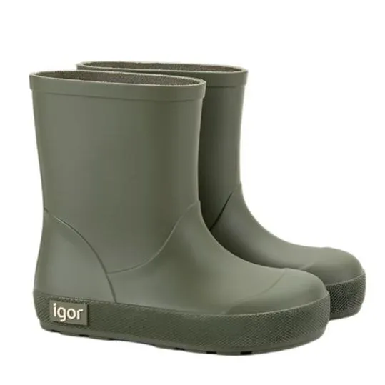 Igor Boy's and Girl's Yogi Rain Boots, Kaki rain call