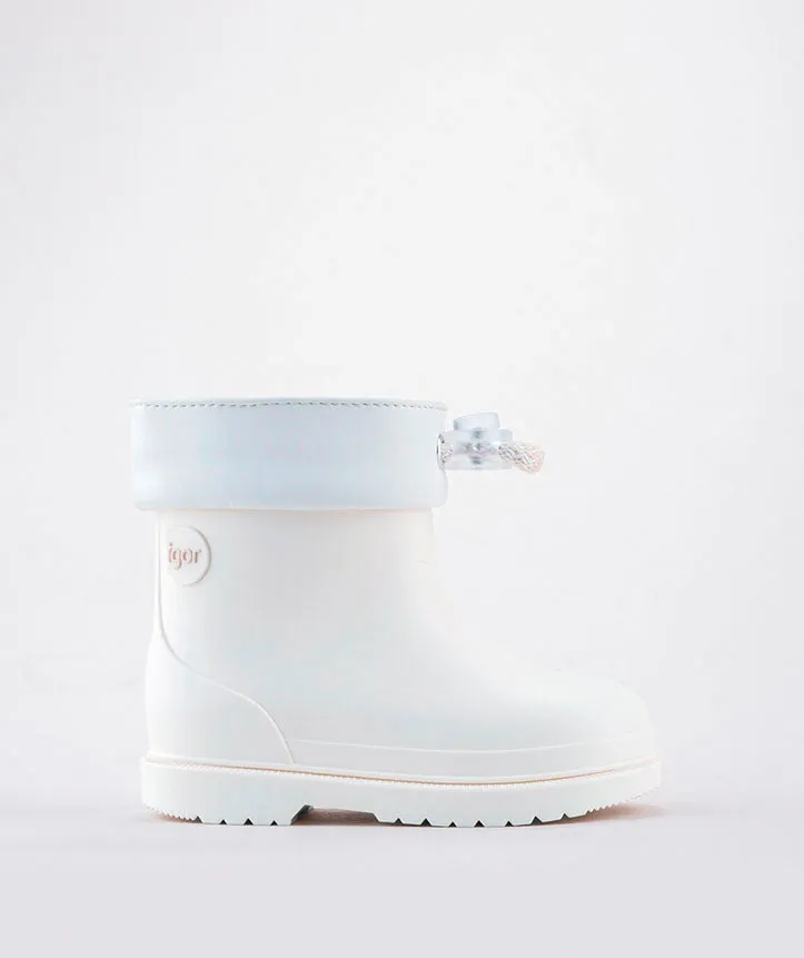 Igor Girl's and Boy's Bimbi Euri Boots - Blanco road charm