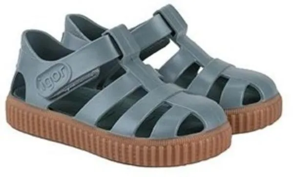 Igor Girl's and Boy's Nico Caramelo Sandal, Salvia Simple Soul