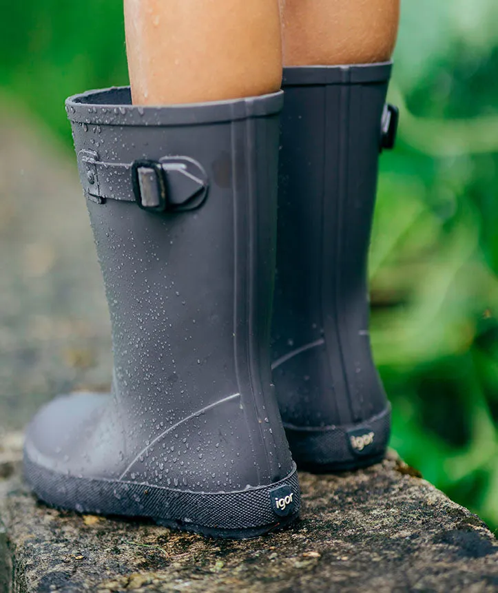 Igor Girl's and Boy's Splash Euri Rain Boots - Gris feel safe