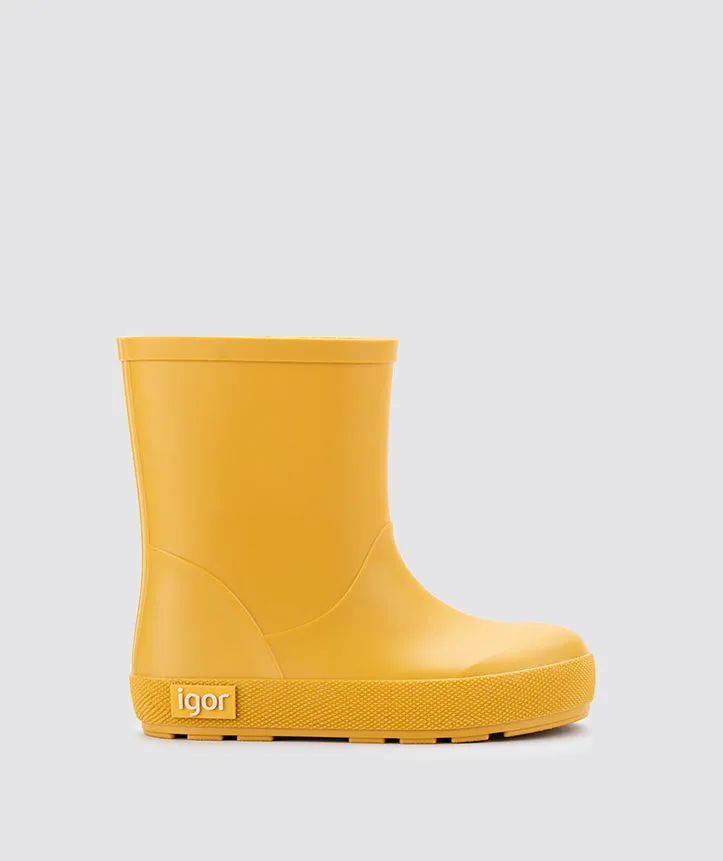 Igor Girl's and Boy's Yogi Rain Boots - Amarillo sleek edge