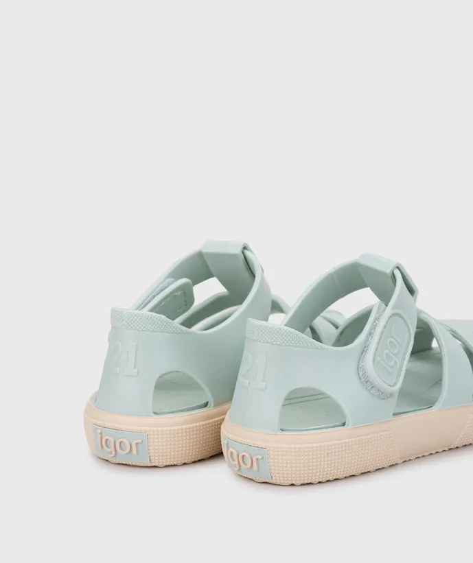 Igor Girl's Bay Sandals - Menta Lounge Feel