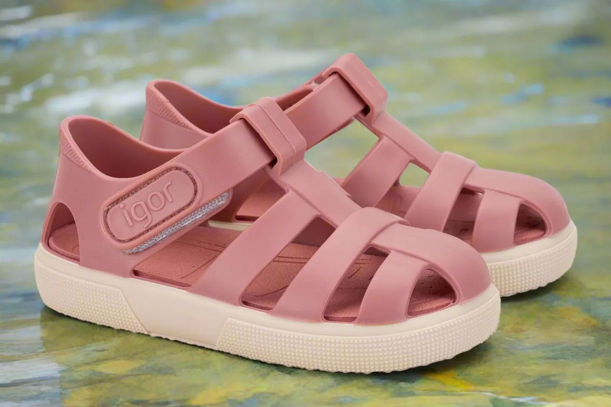 Igor Girl's Bay Sandals - Nuevo Rosa social mode