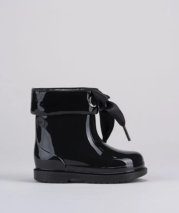 Igor Girl's Bimbi Lazo Rain Boots, Black air breeze