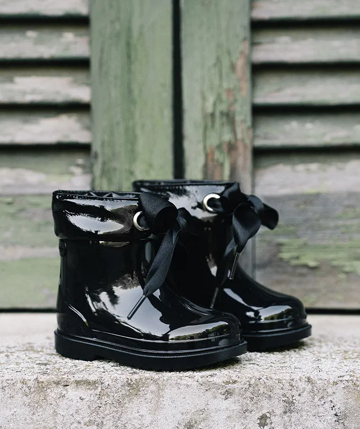 Igor Girl's Bimbi Lazo Rain Boots, Black mountain call