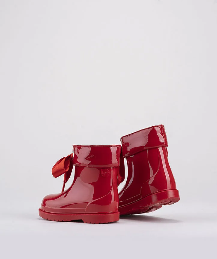 Igor Girl's Bimbi Lazo Rain Boots, Rojo Red active blend