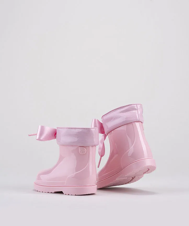 Igor Girl's Bimbi Lazo Rain Boots, Rosa Pink clean lines