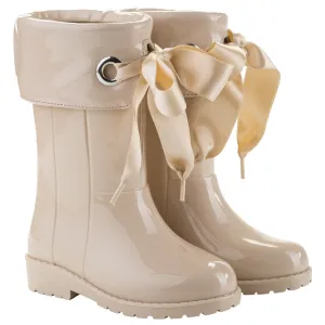 Igor Girl's Campera Charol Boots, Beige run wild