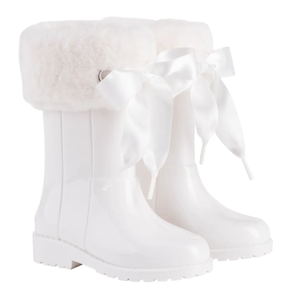 Igor Girl's Campera Charol Soft Boots, Blanco warm touch