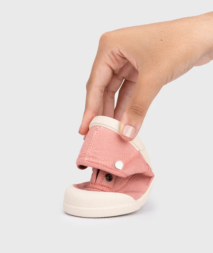 Igor Girl's Lona Laceless Shoes - Nuevo Rosa light sole