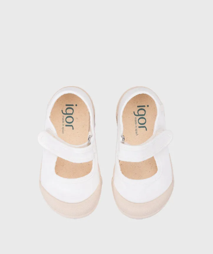 Igor Girl's Lona Mercedes Shoes - Blanco stylish choice