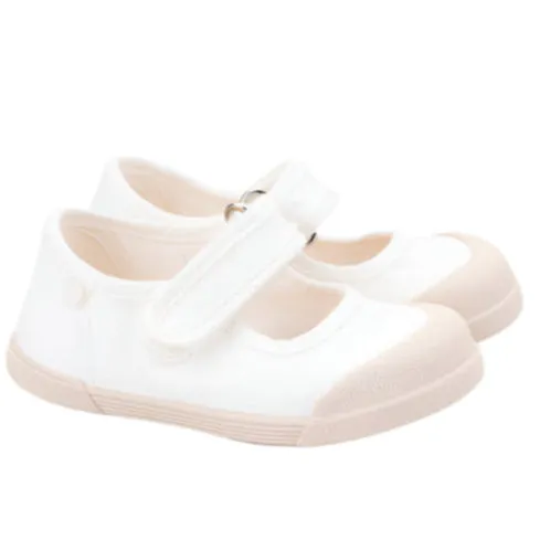 Igor Girl's Lona Mercedes Shoes - Blanco fresh flex