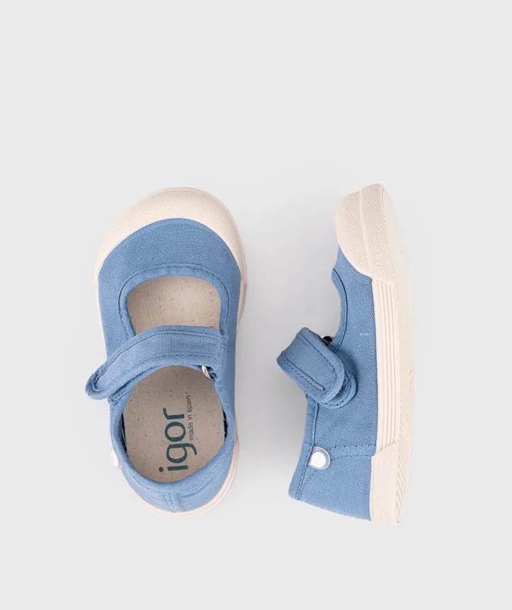 Igor Girl's Lona Mercedes Shoes - Denim modern edge