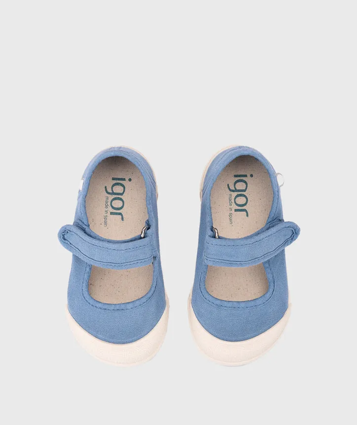 Igor Girl's Lona Mercedes Shoes - Denim vibe path