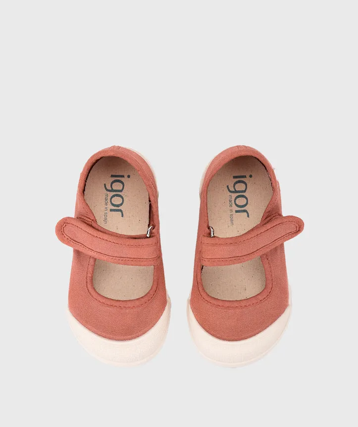 Igor Girl's Lona Mercedes Shoes - Terracota light pace